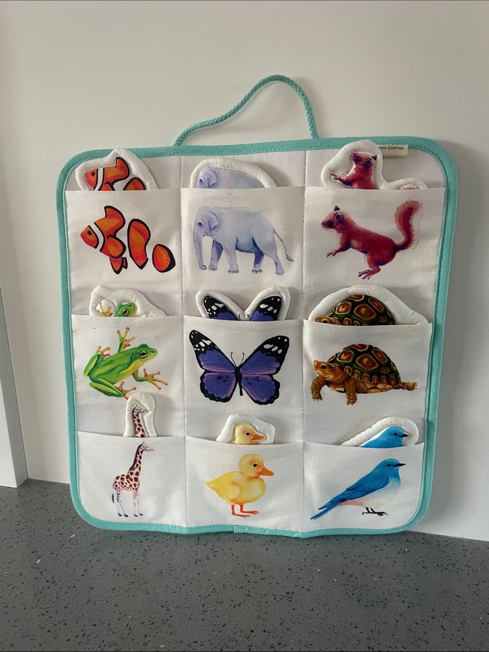 Lovevery Quilted Critter Pockets Matching Game
